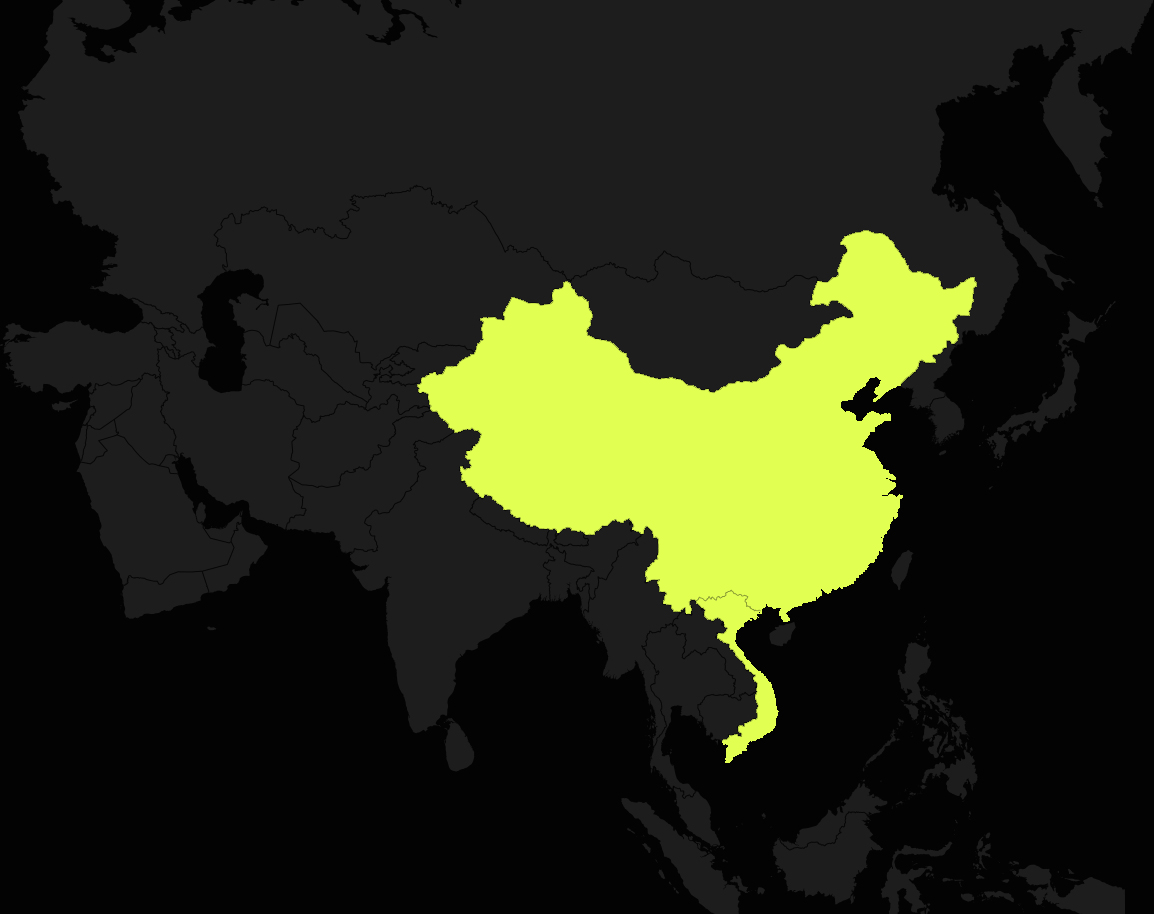 Fabrik production hub locations map - Shanghai, Guangzhou, Ho Chi Minh City