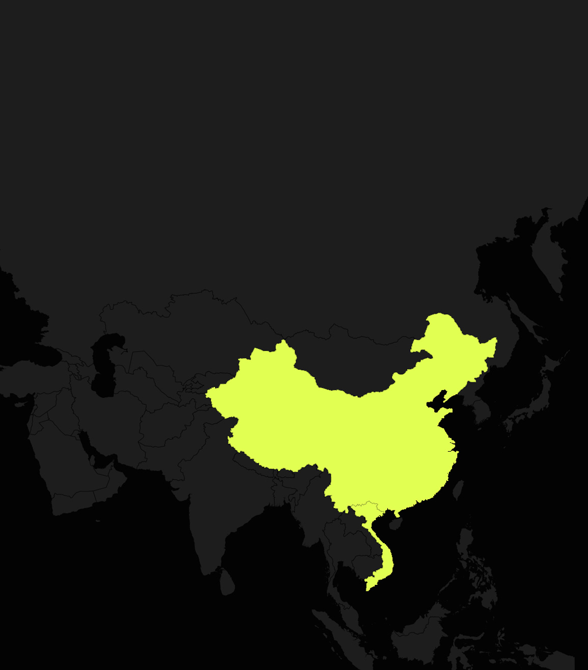 Fabrik production hub locations map - Shanghai, Guangzhou, Ho Chi Minh City